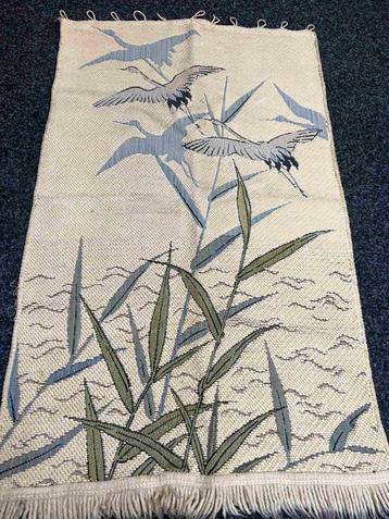 Vintage retro wandkleed kraanvogels en riet 105/60 beschikbaar voor biedingen