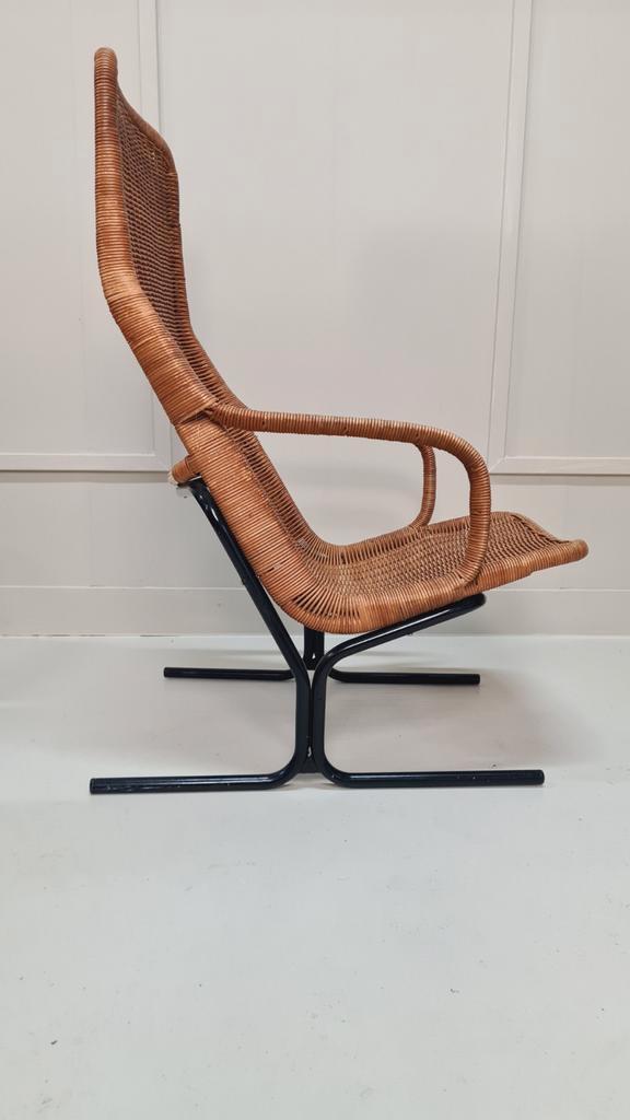 Dirk van Sliedregt Model 514 Fauteuil - Jaren 60, Huis en Inrichting, Stoelen, Zo goed als nieuw, Eén, Metaal, Zwart, Ophalen of Verzenden
