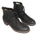 Lage zwarte Wolky Nubuck enkellaarsjes maat 41, Wolky, Zwart, Lage of Enkellaarzen, Ophalen of Verzenden