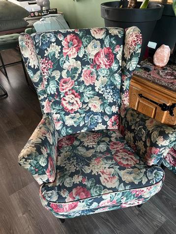 IKEA Strandmon Fauteuil - Bloemenprint