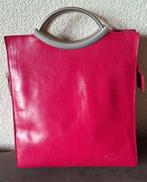 Leren handtas van Giuliano, zonder schouderriem fuchsia-roze, Ophalen of Verzenden, Gebruikt, Overige kleuren, Handtas