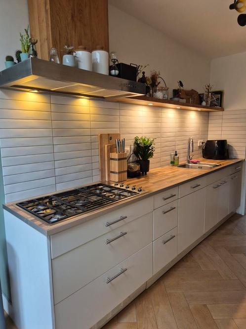 Parallelkeuken, Huis en Inrichting, Keuken | Complete keukens, Gebruikt, Crème, Ophalen