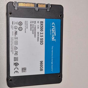 Crucial BX500 960GB SSD 2,5" Sata beschikbaar voor biedingen