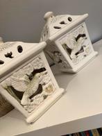 Brocante Lantaarns / windlichten van keramiek, Ophalen of Verzenden, Gebruikt, Overige materialen, Minder dan 25 cm