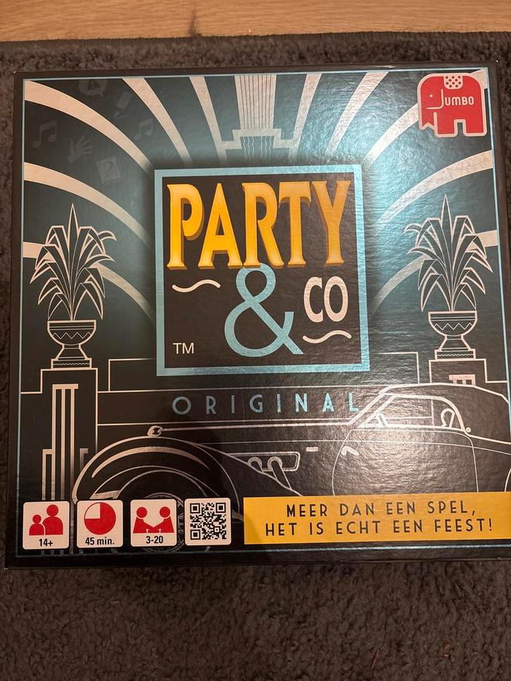 Party & Co Original - Gezelschapsspel, Hobby en Vrije tijd, Gezelschapsspellen | Bordspellen, Zo goed als nieuw, Drie of vier spelers