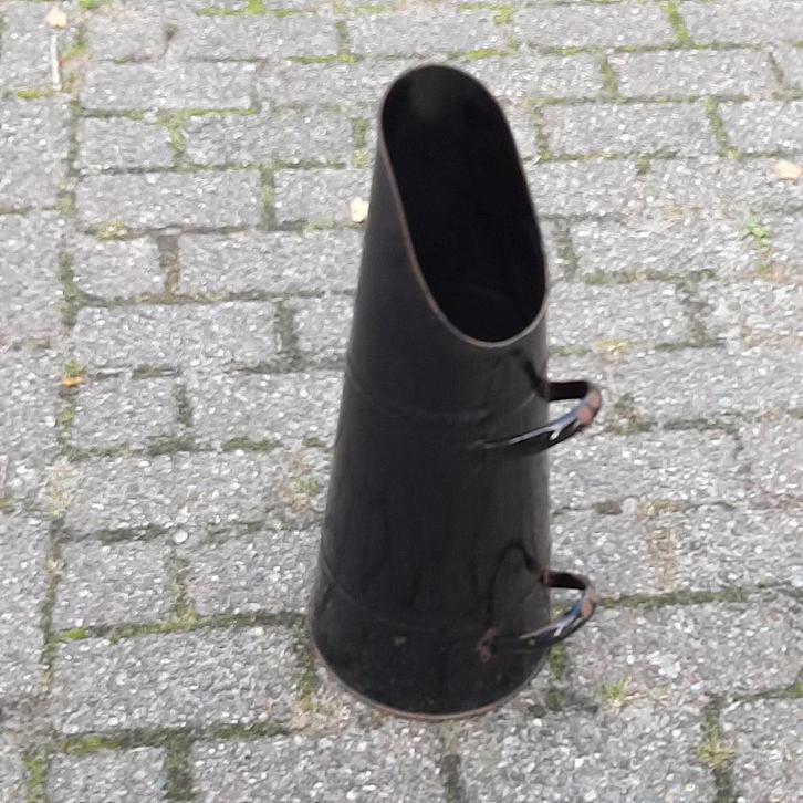 kolenkit emaille zwart, ook gebruikt voor pellets, Antiek en Kunst, Antiek | Emaille, Ophalen