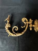 Bronzen wandlampen, met gas aansluiting, Antiek en Kunst, Ophalen of Verzenden