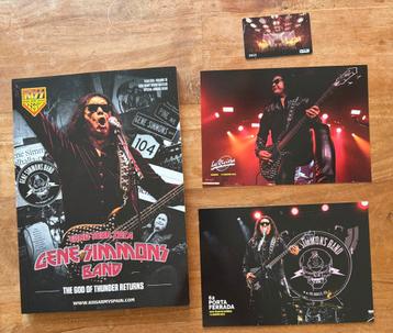 Gene Simmons ex Kiss gaaf boek solo Tour 2024  no lp no cd beschikbaar voor biedingen