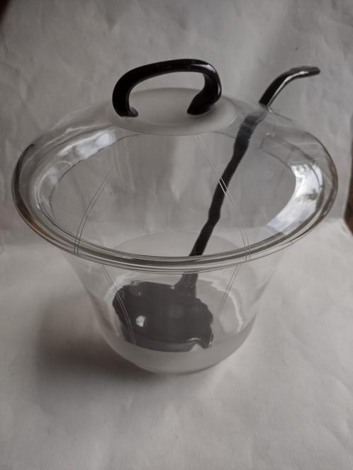 oude transparant gematteerde gegraveerde bowlset / Copier ?, Antiek en Kunst, Antiek | Glas en Kristal, Ophalen