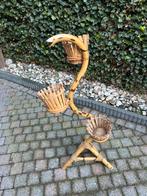 Vintage Bamboe Slangen Plantenstandaard, Huis en Inrichting, Ophalen, 100 tot 150 cm