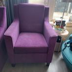 2 paarse fauteuils, Ophalen, Gebruikt, Minder dan 75 cm, 50 tot 75 cm