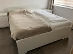 Bed ombouw 160x200+ 2 nachtkastjes  WIT model MALM Ikea, Huis en Inrichting, Ophalen, Strak, Wit, Tweepersoons