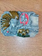 1990 Siskiyou Sitting Bull USA zwaar metalen buckle gesp, Kleding | Heren, Losse buckle of gesp, Overige kleuren, Siskiyou, Minder dan 95 cm