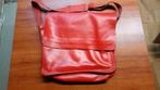 Rode leren PTT  schouder posttas., Gebruikt, Minder dan 40 cm, Minder dan 35 cm, Rood