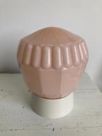 Thabur lamp art deco jaren 30 plafondlamp plafonniere roze, Huis en Inrichting, Art deco, Ophalen of Verzenden, Glas