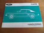 Instructieboek Ford Capri 1300 t/m Capri 2600 GT 1971, Ophalen of Verzenden
