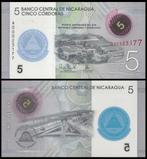 Nicaraqua 2019/2021, 4 nieuwe polymeer bankbiljetten (UNC), Verzenden, Zuid-Amerika, Setje