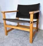 Safari stoel Hyllinge Møbler Denemarken hout canvas 70s, Gebruikt, -, Minder dan 75 cm, Ophalen of Verzenden
