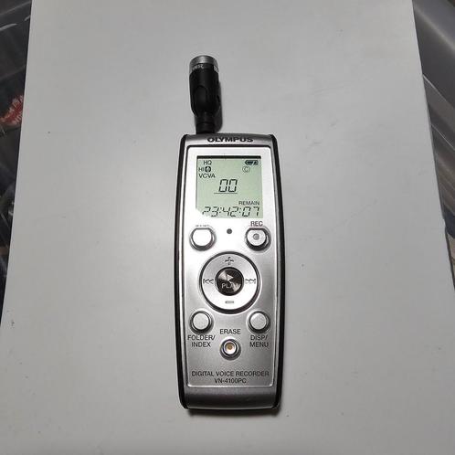 Olympus VN-4100PC Voice Recorder + ME-52W, Audio, Tv en Foto, Overige Audio, Tv en Foto, Zo goed als nieuw, Ophalen of Verzenden
