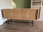 Tv meubel webbing rotan 80x160x42 cm, Huis en Inrichting, Kasten | Dressoirs, Ophalen, Zo goed als nieuw, 25 tot 50 cm, 150 tot 200 cm