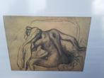 Edgar Degas: La toilette C. 1890, met gewone en houten lijst, Antiek en Kunst, Ophalen of Verzenden
