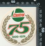 Sticker: Castrol - 75 Jaar, Ophalen of Verzenden, Zo goed als nieuw, Auto of Motor