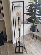 Moderne Zwarte Vloerlamp met 3 Lampen, Ophalen, 100 tot 150 cm, Zo goed als nieuw, Metaal