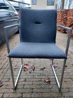 Arco stoelen (4) midden grijze bekleding, Ophalen, Gebruikt, Metaal, Grijs