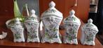 Dikwandige 5 delige keukenset voor oa koffie/thee, Delft's, Antiek en Kunst, Curiosa en Brocante, Ophalen of Verzenden
