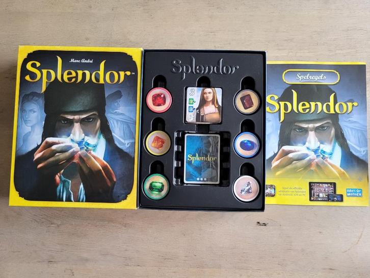 spel Splendor zgan! fiches en kaarten nog in folie!, Hobby en Vrije tijd, Gezelschapsspellen | Bordspellen, Zo goed als nieuw