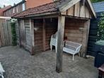Tuinschuurtje met overkapping, Tuin en Terras, Tuinhuizen, Gebruikt, Schuur, Zonder ramen, 400 cm of meer