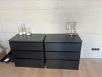 2 MALM ikea kast zwart, Ophalen, Zo goed als nieuw, 25 tot 50 cm, Minder dan 100 cm