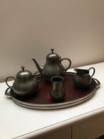 Tinnen servies ip dienblad, Antiek en Kunst, Antiek | Tin, Ophalen of Verzenden