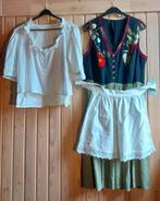 Carnaval dames , dirndl jurk + pruik, Ophalen of Verzenden, Zo goed als nieuw, Maat 38/40 (M), Carnaval