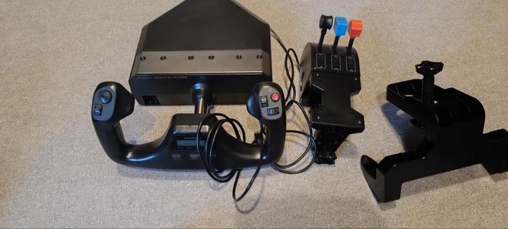 Logitech Flight Yoke System, Computers en Software, Joysticks, Gebruikt, Ophalen of Verzenden