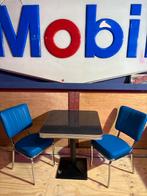 50% korting 2 Bel Air CO25 limited edition blauw retro stoel, Huis en Inrichting, Stoelen, Ophalen, Twee, Blauw, Bel air nl