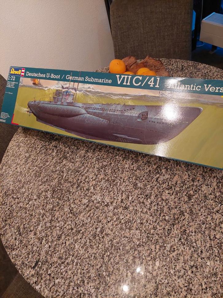 REVELL 1:72 DEUTSCHES U-BOOT / GERMAN SUBMARINE VII C/41 ., Hobby en Vrije tijd, Modelbouw | Boten en Schepen, Nieuw, Groter dan 1:32