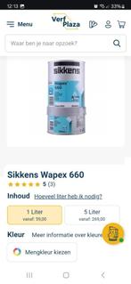 Tegelverf badkamer tijmgroen Sikkens. 2x1000, Doe-het-zelf en Verbouw, Tegels, Ophalen, Overige materialen, Wandtegels, Nieuw