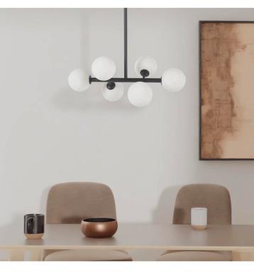 Scandinavische plafondlamp 6 bollen
