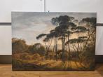 Schilderij canvas Italiaans landschap te koop 70 x 100 cm, Antiek en Kunst, Ophalen