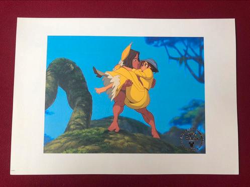 Walt Disney litho Tarzan, Antiek en Kunst, Kunst | Litho's en Zeefdrukken, Ophalen of Verzenden