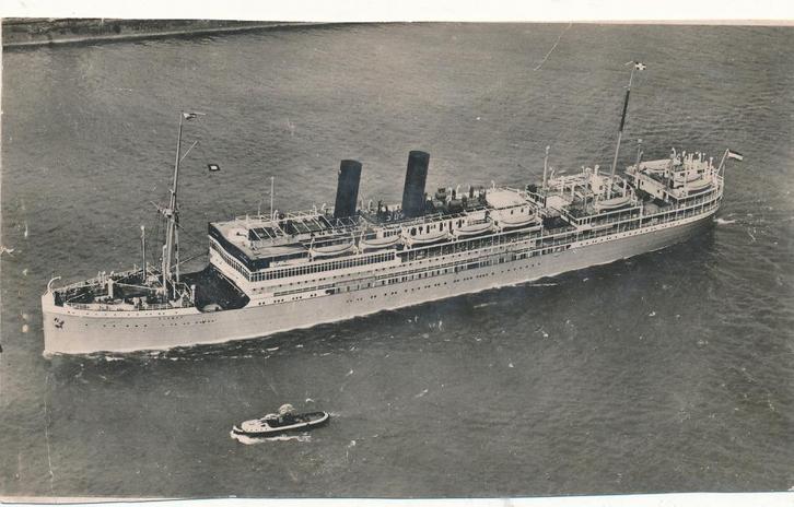 1124  Passagiers stoomschip, Verzamelen, Scheepvaart, Kaart, Foto of Prent, Ophalen of Verzenden