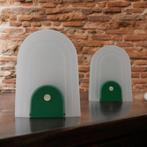 Set Targetti tafel/ bed lampjes plastic, jaren 70, Huis en Inrichting, Lampen | Tafellampen, Ophalen of Verzenden, Gebruikt, Minder dan 50 cm