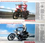21 vintage advertenties Honda motorfiets 70-85 motor brommer, Verzenden, Zo goed als nieuw, Motoren