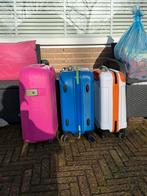 Kleine koffers/trolly’s, Hard kunststof, 45 tot 55 cm, Zo goed als nieuw, Wieltjes