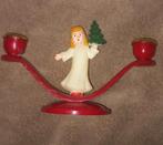 Vintage kerstkandelaar, Diversen, Kerst, Ophalen of Verzenden, Zo goed als nieuw
