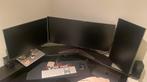 Monitor setup: 34” ultrawide en 2x 24” met USB hub, Computers en Software, Monitoren, Gaming, Full HD, Ophalen of Verzenden, Zo goed als nieuw