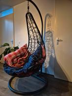 Hangstoel met standaard, Huis en Inrichting, Stoelen, Ophalen, Zwart, Zo goed als nieuw, Metaal