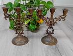set van 2 messing kandelaars,AGAD,  victorian style, Antiek en Kunst, Ophalen of Verzenden, Overige materialen