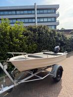 Leuke motorboot met 4pk yamaha motor en trailer vaarklaar, Ophalen, Zo goed als nieuw, Minder dan 70 pk, 3 tot 6 meter